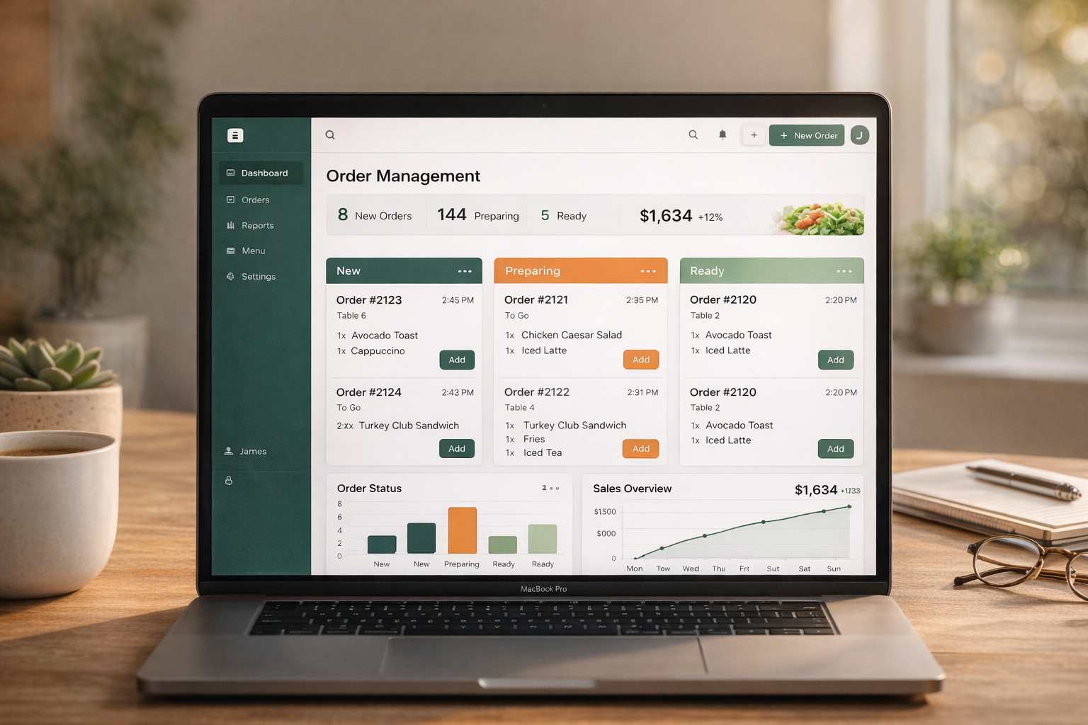 Nibble order management dashboard